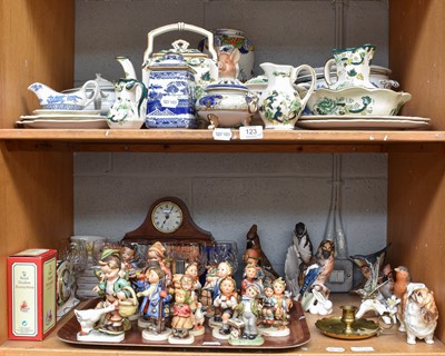 Lot 123 - Two Shelves of Decorative Ceramics and...