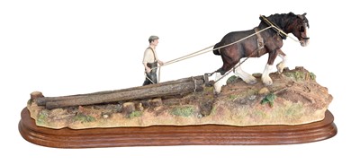 Lot 2060 - Border Fine Arts 'Logging', model No.B0700 by...