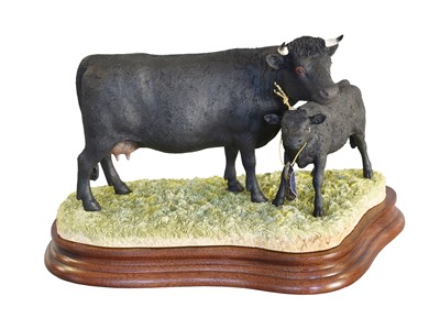 Lot 2135 - Border Fine Arts 'Dexter Cow and Calf', model...