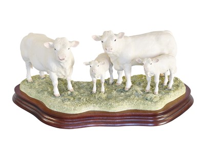 Lot 2133 - Border Fine Arts 'Charolais Family Group',...