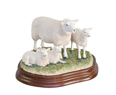 Lot 2144 - Border Fine Arts 'Lleyn Ewe and Lambs', model...