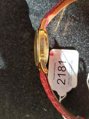 Lot 2181 - Omega: An 18 Carat Gold Automatic Calendar...