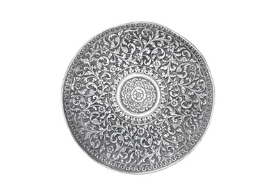 Lot 84 - An Indian Silver Dish, Apparently Unmarked,...