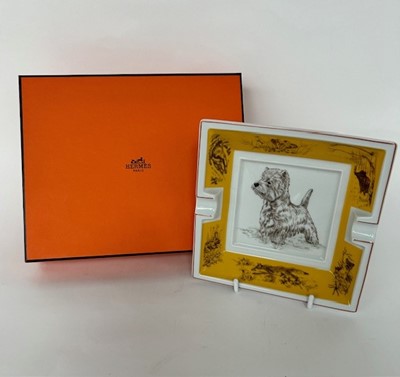 Lot 1021 - Hermès Porcelain Ashtray Depicting a West...