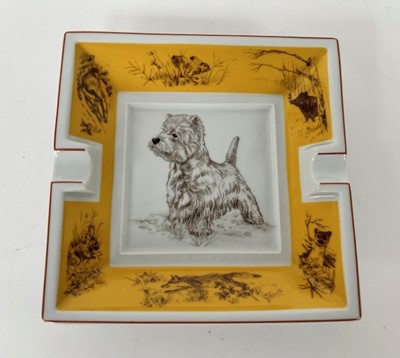 Lot 1021 - Hermès Porcelain Ashtray Depicting a West...
