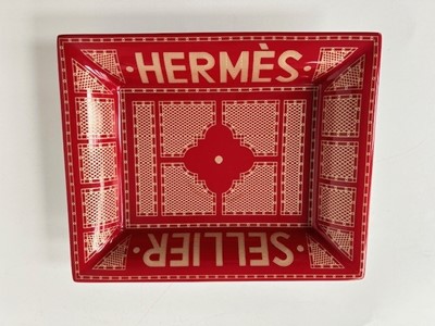 Lot 1023 - Hermès Porcelain Hermès Sellier Rectangular...