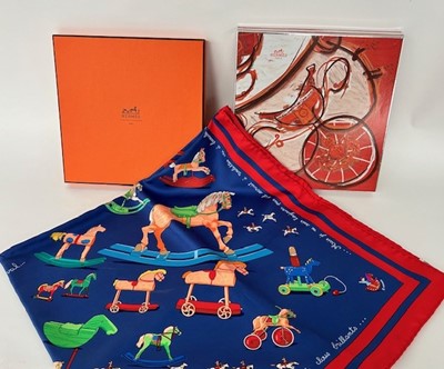 Lot 1024 - Hermès Silk Scarf Raconte-Moi Le Cheval...