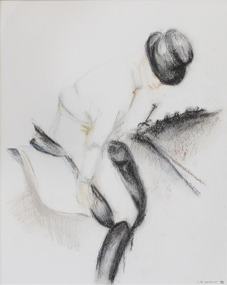 Lot 1044 - Graham Isom (b.1945) Study of two horses...