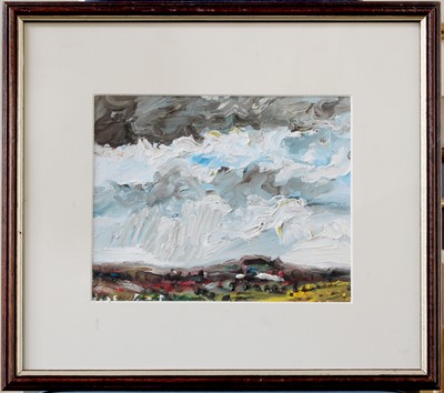 Lot 1042 - Richard Hobson (1945-2004) Figure on beach...