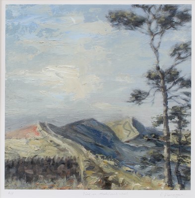 Lot 1042 - Richard Hobson (1945-2004) Figure on beach...