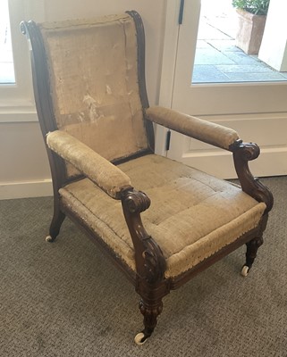 Lot 731 - A Victorian Carved Oak Open Armchair, 3rd...