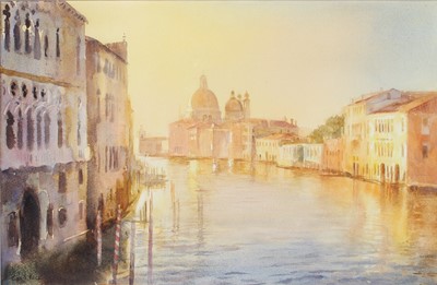 Lot 1040 - Cecil Price (b.1961) "Venice 7am Grand Canal"...