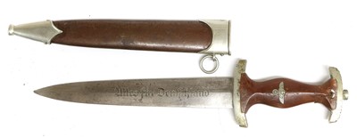 Lot 256 - A Second World War German SA Dagger, the 22cm...