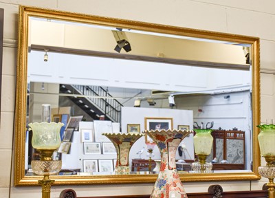 Lot 1227 - A Large Modern Gilt Framed Mirror, 184cm by 109cm