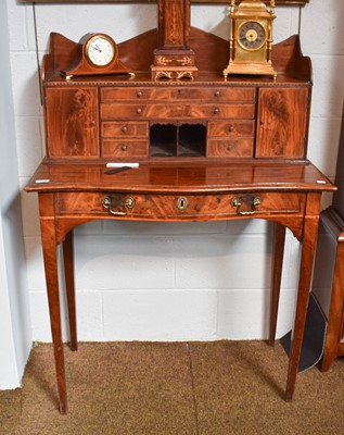 Lot 1283 - A 19th Century Mahogany Bonheur de Jour, with...