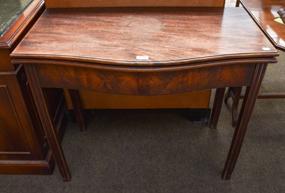 Lot 1310 - A George III Mahogany Serpentine Tea Table,...