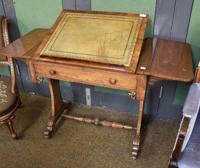 Lot 1402 - A Regency Rosewood Writing Table, with leather...