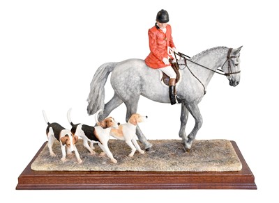 Lot 2191 - Border Fine Arts 'Hounds Away' (Huntsman,...