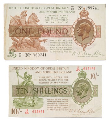 Lot 438 - Treasury Series, One Pound, Warren Fisher...