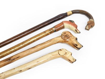 Lot 433 - A Walking Stick, dated 1924, the handled...