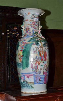 Lot 336 - Large famille rose baluster vase