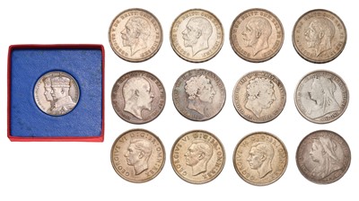 Lot 85 - 12x UK Silver Crowns, to include; (2x) George...