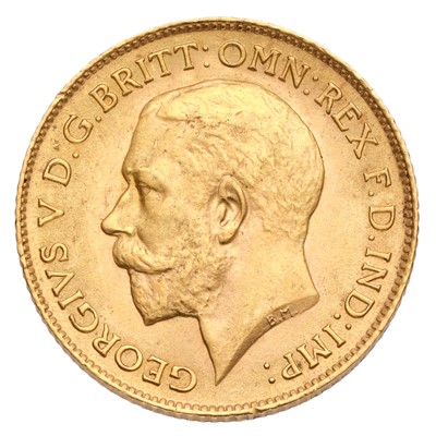 Lot 245 - George V, Half Sovereign 1914; extremely fine...