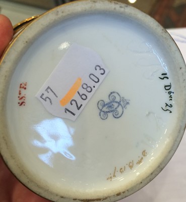 Lot 581 - A Sèvres Porcelain Cabinet Cup and Saucer,...