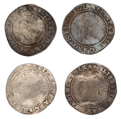 Lot 42 - 4x Elizabeth I, Sixpences, to include; 1561, 2....