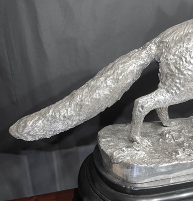 Lot 2077 - The Sir Bache Cunard Testimonial: An Important Victorian Life-Size Silver Model of a Fox