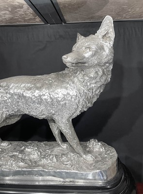 Lot 2077 - The Sir Bache Cunard Testimonial: An Important Victorian Life-Size Silver Model of a Fox