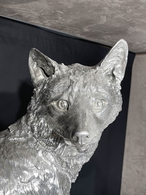 Lot 2077 - The Sir Bache Cunard Testimonial: An Important Victorian Life-Size Silver Model of a Fox