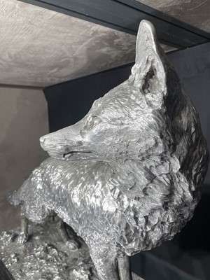 Lot 2077 - The Sir Bache Cunard Testimonial: An Important Victorian Life-Size Silver Model of a Fox