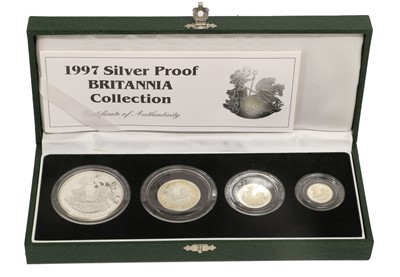 Lot 422 - UK, Silver Proof Britannia Collection 1997, 4...