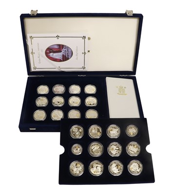 Lot 374 - Royal Mint, Golden Wedding Anniversary Silver...