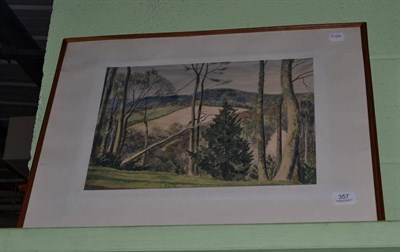 Lot 357 - Frank Renacre (1904-1974) watercolour woodland scene