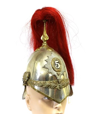 Lot 199 - A Trooper's 1871 Pattern Dress Helmet to the...