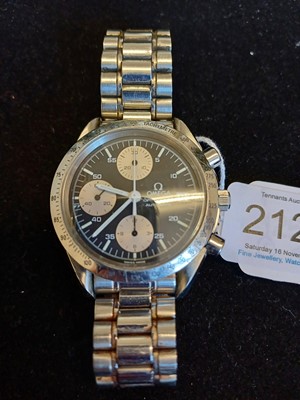 Lot 2123 - Omega: A Stainless Steel Automatic Calendar...