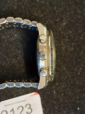 Lot 2123 - Omega: A Stainless Steel Automatic Calendar...