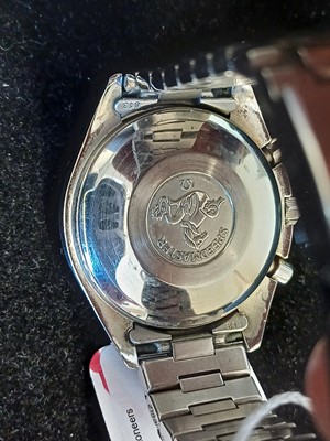 Lot 2123 - Omega: A Stainless Steel Automatic Calendar...