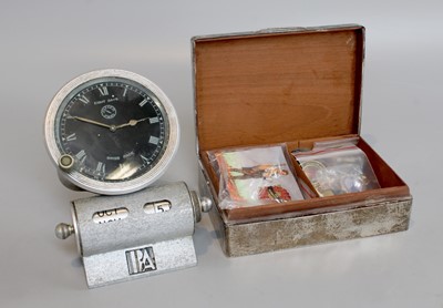 Lot 507 - A Silver Cigarette Box and A Jaeger Paris Car...