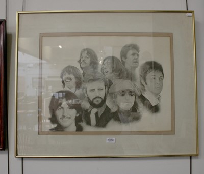 Lot 1070 - After Chaplan, 1970's Monochrome Portraits,...