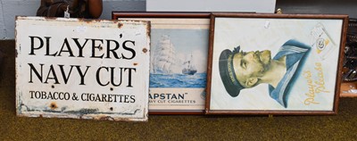 Lot 1275a - A Vintage Players Double Sided Enamel...