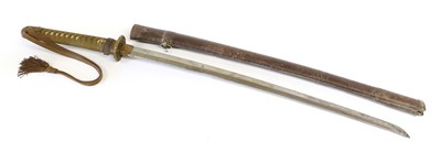 Lot 252 - A Second World War Japanese Gendaito Katana,...