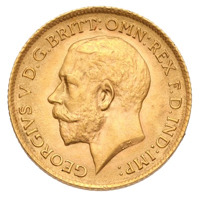 Lot 242 - George V, Half Sovereign 1914; extremely fine...