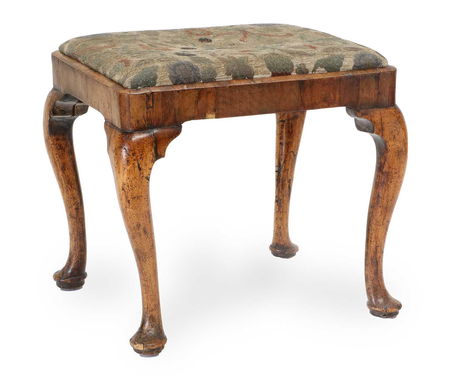 Lot 728 - An Early 18th Century Walnut Stool, with