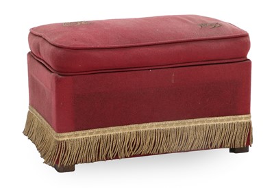 Lot 709 - A 1953 Coronation Stool for Elizabeth II, of...