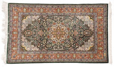 Lot 732 - Hereke Silk Rug Northwest Anatolia, modern The...