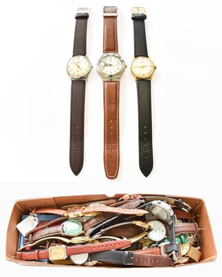 Lot 344 - A Group of Quartz and Manual Wristwatches and...