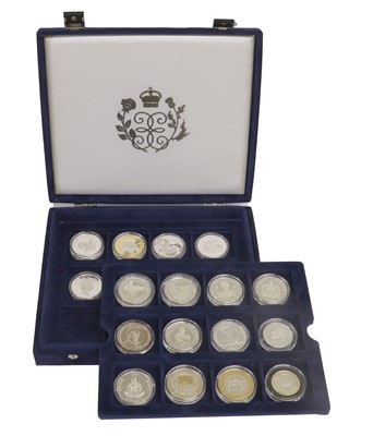 Lot 407 - Mixed Royal Mint Silver Proof Coins, 17 in...